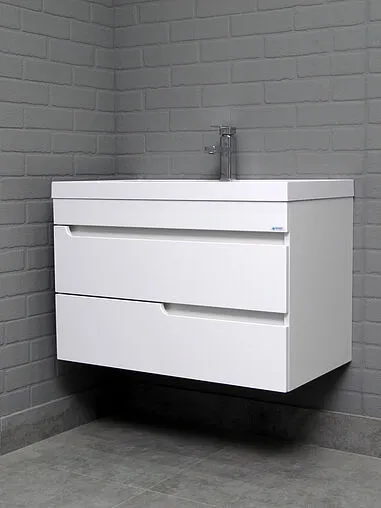 Тумба под умывальник подвесная Айсберг Веста 80 белый DV5917T