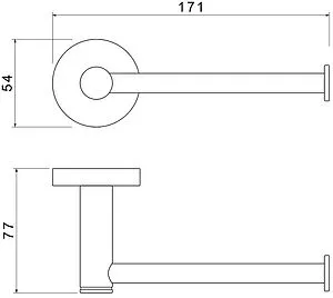 Держатель туалетной бумаги Aquatek Европа хром AQ4108CR, 2