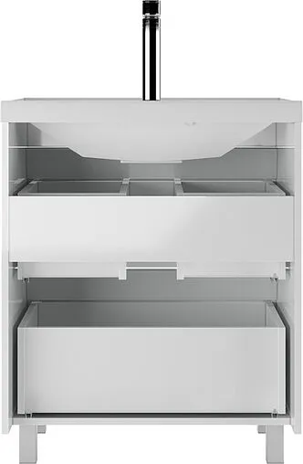 Тумба-умывальник напольный Айсберг Ева 70 белый DA5907T+4670142930037