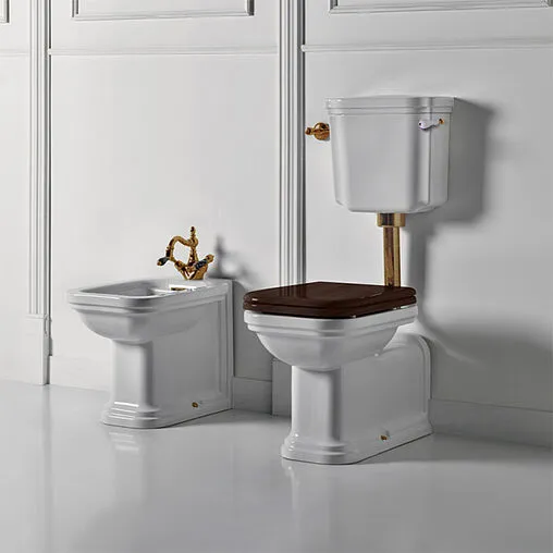 Унитаз со средним бачком Kerasan Waldorf белый 411601+418301+