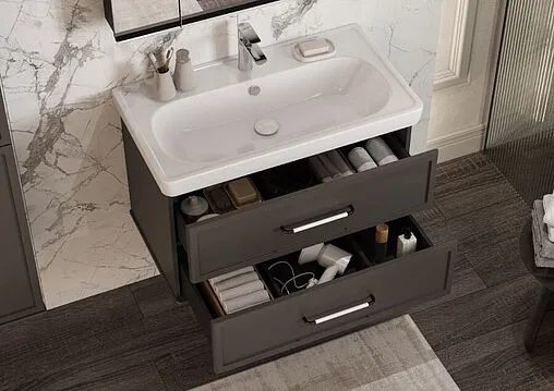 Тумба-умывальник подвесная Aquaton Нео-Классика 85 мускат 1A2863K1NCR30