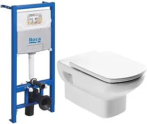 Комплект 4 в 1 Roca Dama Senso Rimless Set 3.2, 1