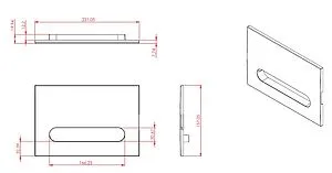 Клавиша смыва для унитаза Allen Brau Project Color 9.2PR01.31 черный матовый Клавиша смыва для унитаза Allen Brau Project Color 9.2PR01.31 черный матовый, 2