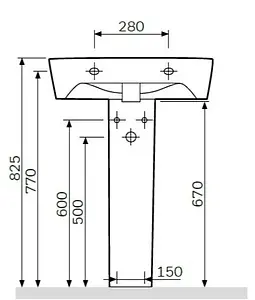 Пьедестал Am.Pm Spirit 2.0 белый C704910WH Пьедестал Am.Pm Spirit 2.0 белый C704910WH, 2