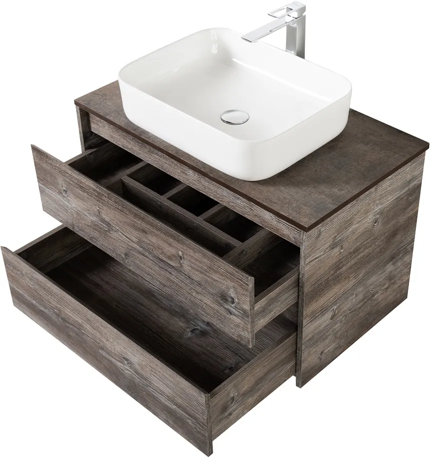 Тумба-умывальник подвесная BelBagno KRAFT 80 Pino Pasadena KRAFT-800-2C-SO-PP+ Тумба-умывальник подвесная BelBagno KRAFT 80 Pino Pasadena KRAFT-800-2C-SO-PP+, 5