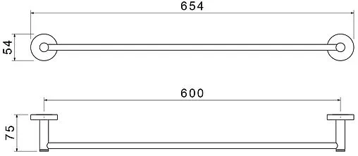 Полотенцедержатель Aquatek Европа хром AQ4114CR