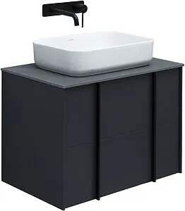 Тумба-умывальник подвесной Allen Brau Reality 70 антрацит 1.32004.AM+, 1