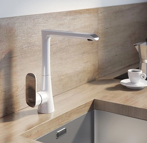 Смеситель для кухни IDDIS Calipso белый/хром CALSBL0i05