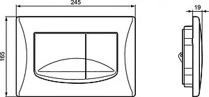 Клавиша смыва для унитаза Ideal Standard Solea M2 R0109AA хром глянцевый, 2