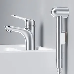 Смеситель для раковины с гигиеническим душем Am.Pm Sunny хром F85C03000 Смеситель для раковины с гигиеническим душем Am.Pm Sunny хром F85C03000, 5