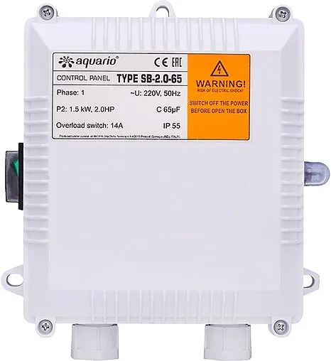 Пускозащитное устройство для насосов (ПЗУ) Aquario SB-2.0-65 3020