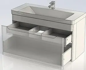 Тумба-умывальник Aquanet София 105 белый 00199870+00182313 Тумба-умывальник Aquanet София 105 белый 00199870+00182313, 4