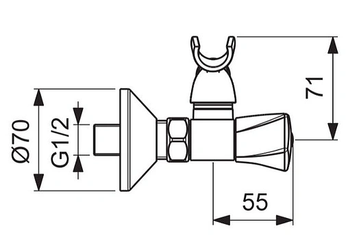 Смеситель для душа Vidima Life хром BA360AA