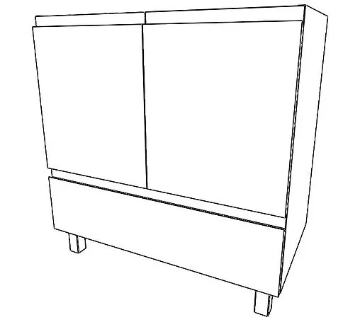 Тумба-умывальник напольный Домино Graffo 80 белый DGr2402T+4670142930037