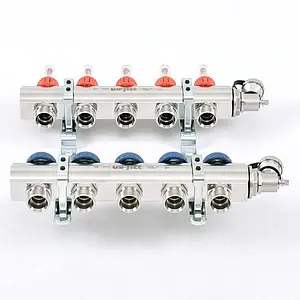 Группа коллекторная с расходомерами 5 отводов 1&quot;в/в x ¾&quot;ек Uni-fitt 440E4305, 3