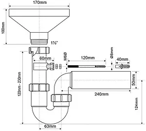 Сифон разрыв струи Mc Alpine HC7-FUN Сифон разрыв струи Mc Alpine HC7-FUN, 2