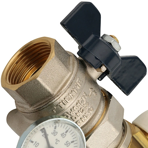 Группа коллекторная с расходомерами 12 отводов 1"в/в x ¾"ек Tiemme 3870018