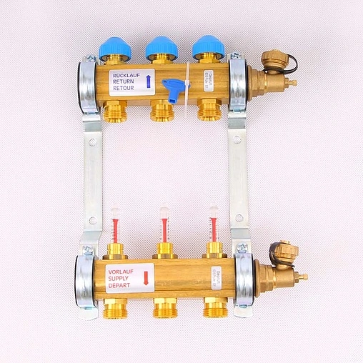Группа коллекторная с расходомерами 3 отвода 1&quot;в/в x ¾&quot;ек Watts HKV/T 10004196