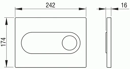 Инсталляция для подвесного унитаза Set 3 в 1 Pestan Fluenta SET40006356OB кнопки/белый, рамка/черный