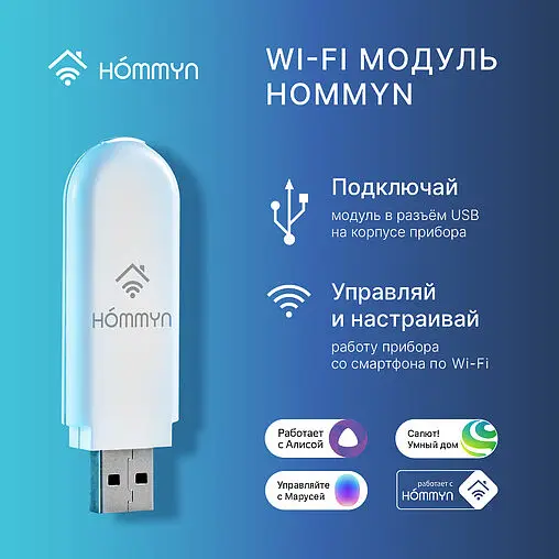 Модуль съемный управляющий USB HOMMYN HDN/WFN-02-01 Модуль съемный управляющий USB HOMMYN HDN/WFN-02-01