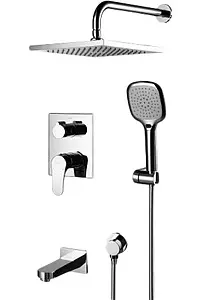Душевая система со смесителем для ванны Lemark Shift хром LM4322C Душевая система со смесителем для ванны Lemark Shift хром LM4322C, 1