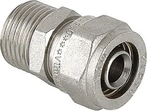 Муфта компрессионная переходная 16мм x ½"н Valtec VTm.301.N.001604 Муфта компрессионная переходная 16мм x ½"н Valtec VTm.301.N.001604, 1