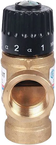 Трехходовой термостатический смесительный клапан ¾&quot; +35...+60°С Kvs 1.6 Stout SVM-0110-166020