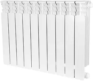 Радиатор биметаллический 11 секций нижнее правое подключение Stout Space 500 SRB-0320-050011 Радиатор биметаллический 11 секций нижнее правое подключение Stout Space 500 SRB-0320-050011, 1