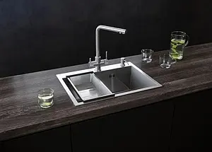 Мойка кухонная Ulgran Steel 60 черная брашированая сталь Мойка кухонная Ulgran Steel 60 черная брашированая сталь, 4