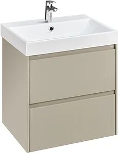 Тумба-умывальник подвесная Roca Ona 60 бежево-серый матовый A857613510+ZRU9307561 Тумба-умывальник подвесная Roca Ona 60 бежево-серый матовый A857613510+ZRU9307561, 1