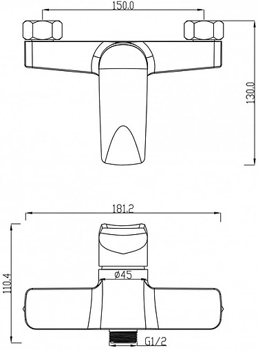 Смеситель для душа Swedbe Venado хром 1620