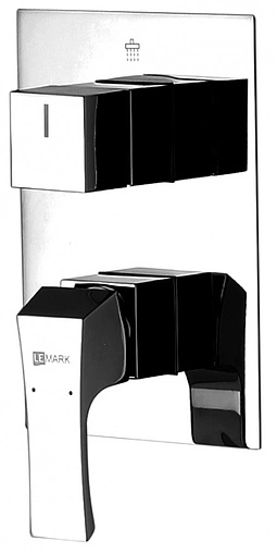 Смеситель для ванны скрытого монтажа Lemark Unit хром LM4527C