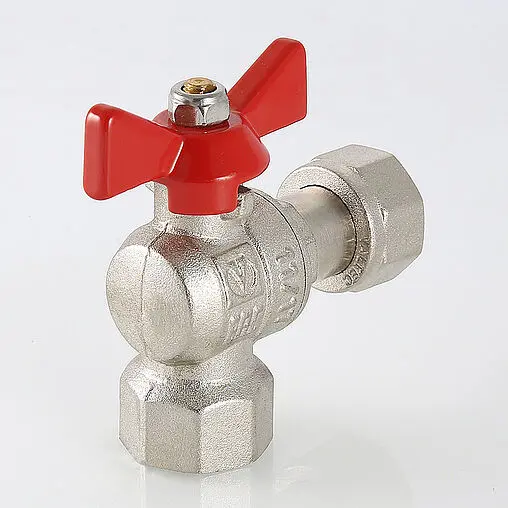 Кран шаровый с накидной гайкой угловой ½&quot;в x ½&quot;нг Valtec Base VT.266.N.0404