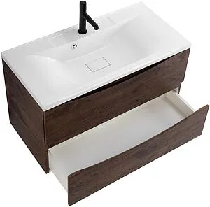 Тумба под умывальник подвесная BelBagno MARINO 100 Rovere Moro MARINO-1000-2C-SO-RW-P, 5