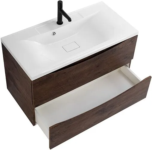 Тумба под умывальник подвесная BelBagno MARINO 100 Rovere Moro MARINO-1000-2C-SO-RW-P Тумба под умывальник подвесная BelBagno MARINO 100 Rovere Moro MARINO-1000-2C-SO-RW-P