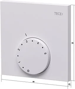 Проводной комнатный терморегулятор 24В TECEfloor RT-A 24 белый 77410032, 2