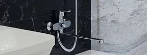 Смеситель для ванны с длинным изливом Osgard Hornavan хром 81223 Смеситель для ванны с длинным изливом Osgard Hornavan хром 81223, 4