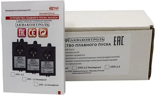 Устройство плавного пуска Extra Акваконтроль УПП 2.5 - Универсал 5231001033