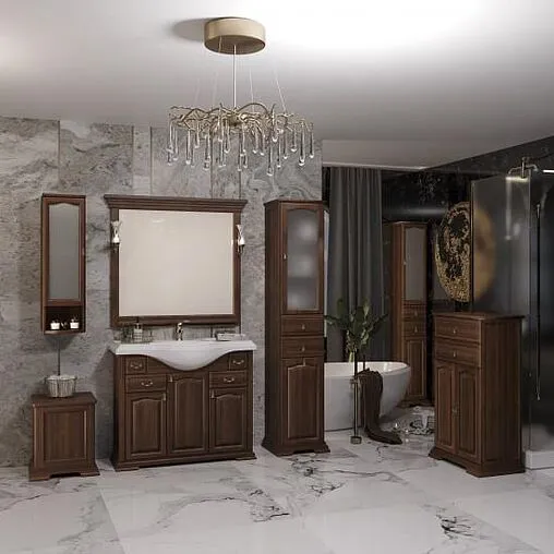 Тумба-умывальник напольный Opadiris Риспекто 100 орех антикварный Z0000001784+4640021060926