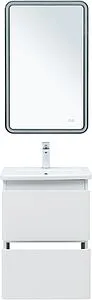 Тумба-умывальник подвесная Aquanet Эмбер 50 белый матовый 00330463+11050-KL, 5