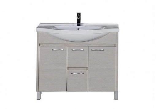 Тумба под умывальник напольная Aquanet Донна 100 дуб белый 00169182