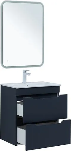 Тумба-умывальник Aquanet Практика 60 маренго 00330458+44060