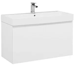 Тумба-умывальник подвесная Aquanet Йорк 100 белый 00202091+ Тумба-умывальник подвесная Aquanet Йорк 100 белый 00202091+, 1