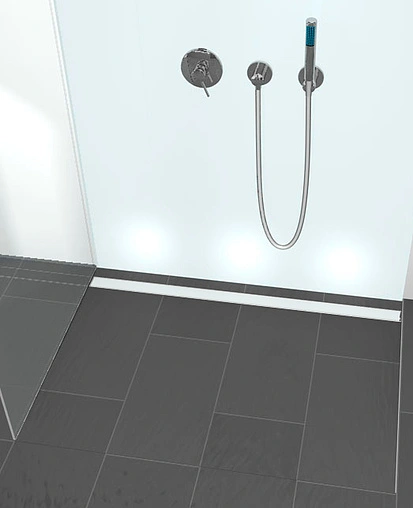 Решетка для лотка 1443мм TECEdrainline Glass 601591 Решетка для лотка 1443мм TECEdrainline Glass 601591