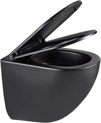 Унитаз подвесной безободковый Lemark Glazer Торнадо 3.0 черный матовый 9612004