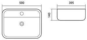 Раковина Aquatek Вега 50 белый AQ5506-00 Раковина Aquatek Вега 50 белый AQ5506-00, 2