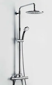 Душевая система с термостатом для душа Wasserkraft хром A13302 Душевая система с термостатом для душа Wasserkraft хром A13302, 3