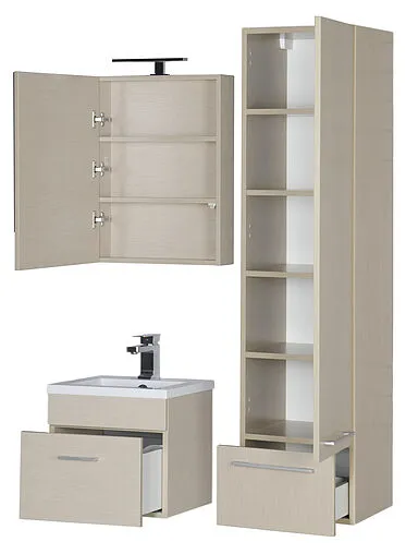 Шкаф-пенал подвесной Aquanet Нота 40 R светлый дуб 00158884 Шкаф-пенал подвесной Aquanet Нота 40 R светлый дуб 00158884