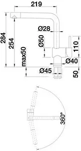 Смеситель для кухни Blanco Linus satin gold 526683 Смеситель для кухни Blanco Linus satin gold 526683, 2