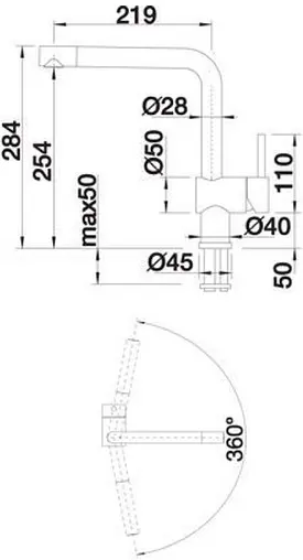 Смеситель для кухни Blanco Linus satin gold 526683